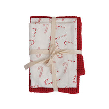 Load image into Gallery viewer, Candy Cane Kitchen Towel Set

