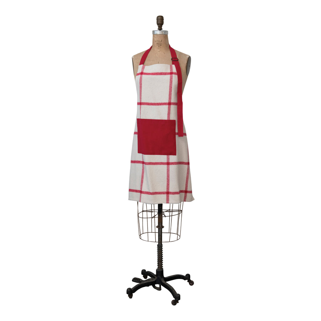 Red Flannel Apron