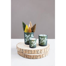 Load image into Gallery viewer, 4-3/4&quot; Mercury Glass Candle Holder - Pinecones
