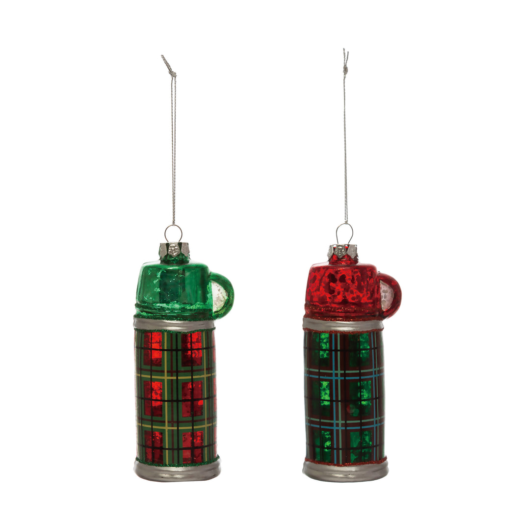 Glass Thermos Ornament