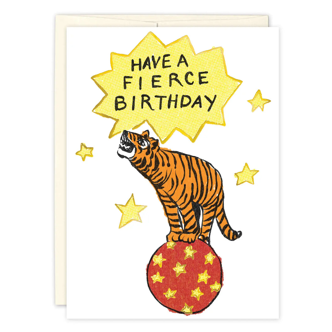 Fierce Tiger Birthday Card