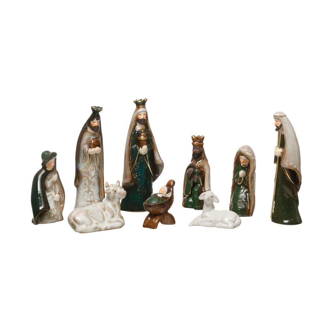 Stoneware Nativity